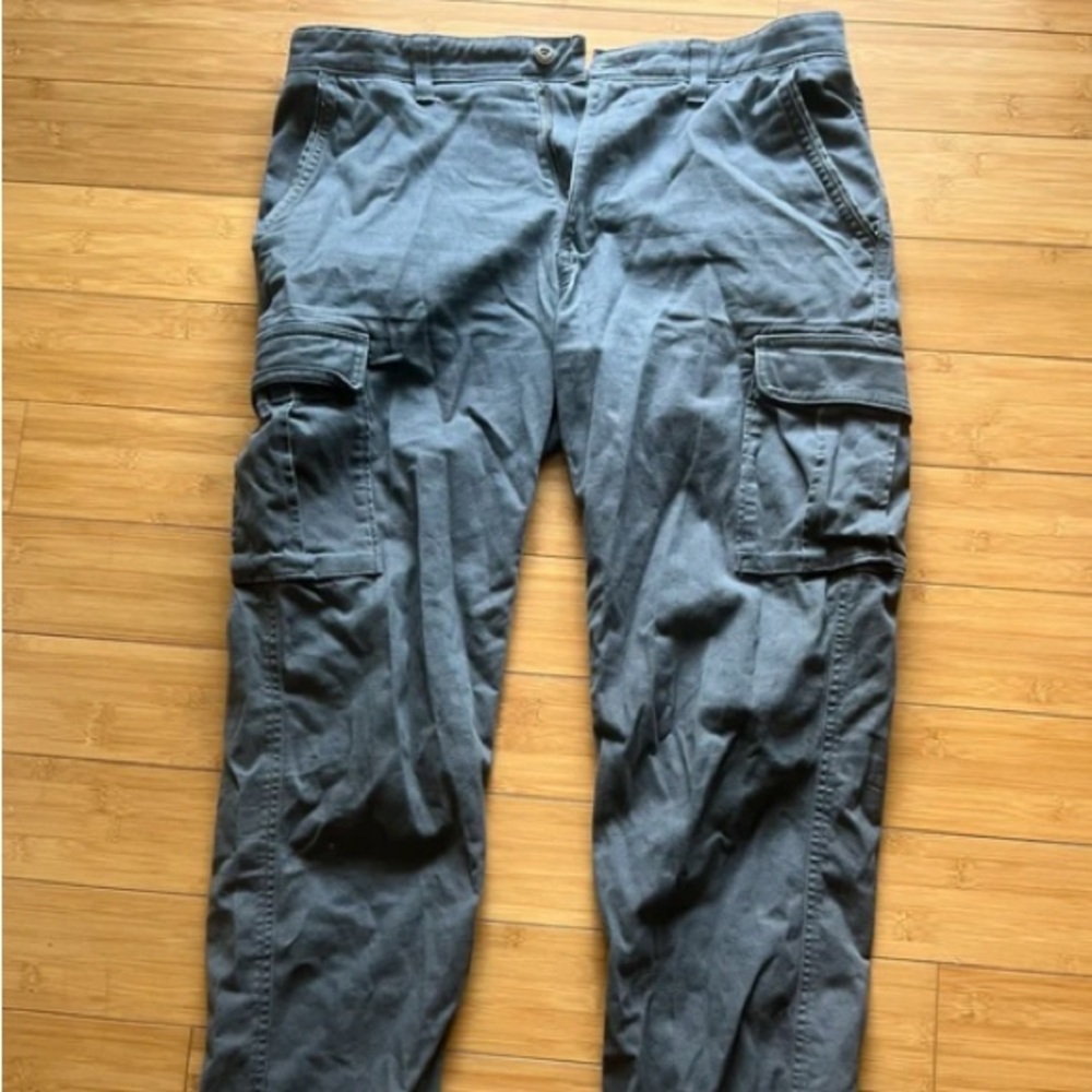 Men's Cargo Pants in Slate Blue - Durable Casual Workwear